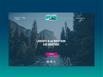 Alpine Orizaba Landing page design ui web