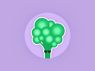 The Broccoli brocolli character food food illustration illustration logo sticker vector vegetable