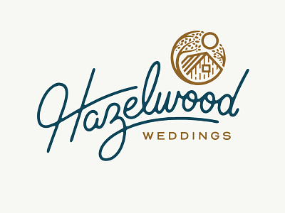 Hazelwood Weddings custom lettering hazelwood logo marriage married wedding wedding card wedding invitation wedding venue