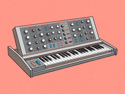 SYNTH album art illustration moog music synth synthar synthesizer