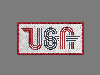 USA america olympics patch stars and stripes usa