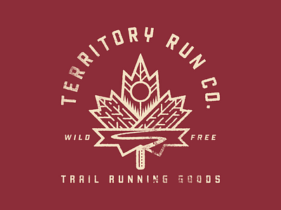 Territory Autumn Trails fall illustration leaf oregon run texture trail trail running