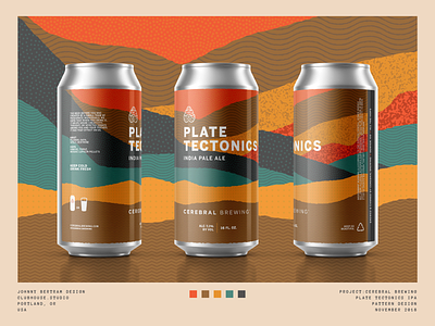Plate Tectonics beer beer can beer packaging can craft beer ipa mockup pattern texture