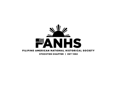 FANHS; Stockton Chapter Logo Design, 2020 american branding design filipino logo logo design stockton