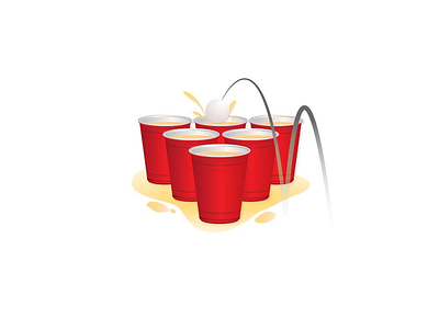 BEER PONG logo design beer branding icon icon design logo logo design pentool vector vector art