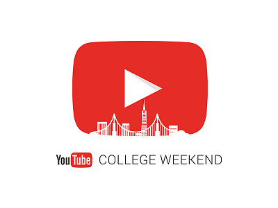 YouTube College Weekend branding internal logo youtube