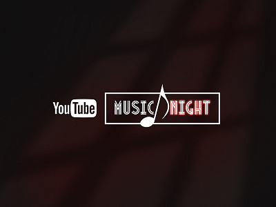 YouTube Music Night concert illustration logo music party youtube
