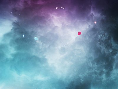 Stuck Single Cover apple balloons cover art dreams itunes kids with dreams love music sky