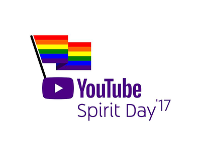 YouTube Spirit Day lgbt logo sticker youtube