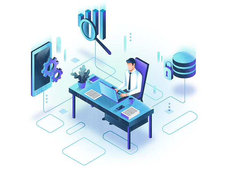 Data illustration by Ewa Geruzel on Dribbble
