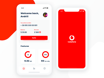 Simple concept for Vodafone App