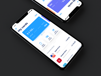 Finance App concept. My cards. app banking cards clean clean app clean app design concept design finance mobile pixelperfect sketch transactions ui ux