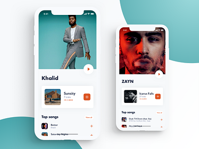 Music App Concept app clean design mobile music music album music app sketch ui ux