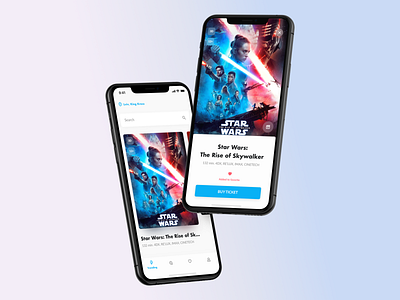 Movie booking app. Concept.