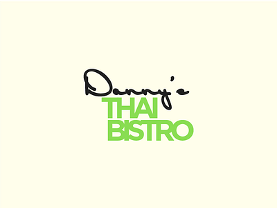 Danny's Thai Bistro branding identity logo restaurant