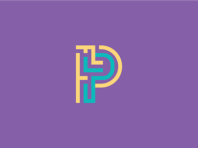Puzzle Pictures Logo branding identity logo maze p puzzle