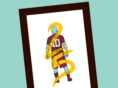 Francesco Totti - Re di Roma football illustration italy print roma rome soccer totti