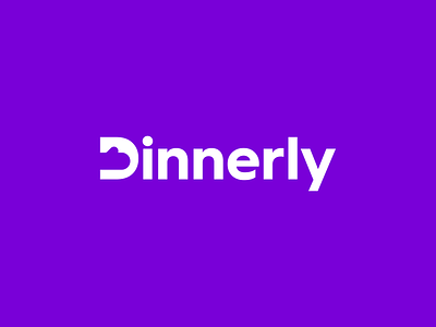 Dinnerly - Logo Redesign brand brand identity branding dinnerly exploration figma food logo logotype mark purple rebrand