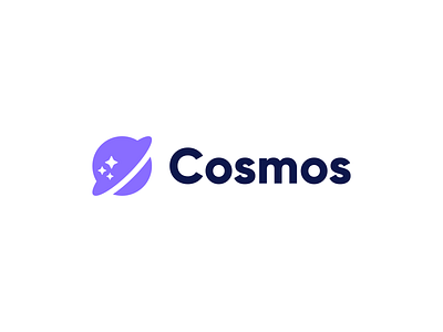 Cosmos brand brand identity branding concept cosmos exploration figma logo logotype mark purple space star