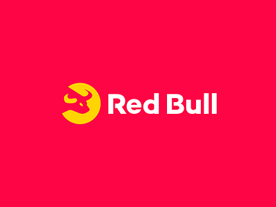 Red Bull ⚡️ brand brand identity branding bull concept energy exploration logo minimal rebrand red bull redesign