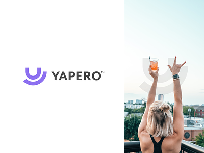 Yapero alcohol brand brand identity branding delivery app delivery service exploration figma letter y logo logotype minimal minimal branding