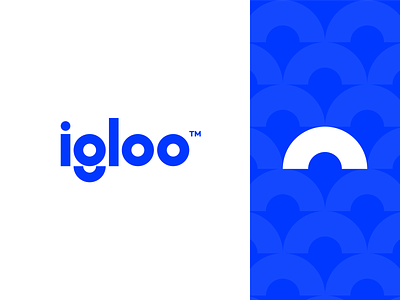 Igloo 🧊 ac services blue brand brand identity branding exploration figma igloo logo logotype minimal minimal branding