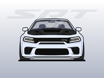 Dodge Charger Hellcat Redeye car charger dodge figma hellcat illustration muscle car redeye srt vector
