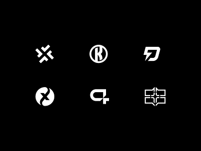 Daily Logo Challenge: 6 Through 12 brand brand identity branding exploration figma icon logo logotype mark minimal