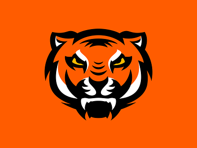 Big Angry Tiger angry brand branding component exploration figma logo mascot orange tiger