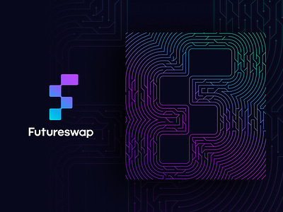 Futureswap Pattern and Coins brand brand identity branding coin coins crypto cryptocurrency exploration figma logo minimal pattern