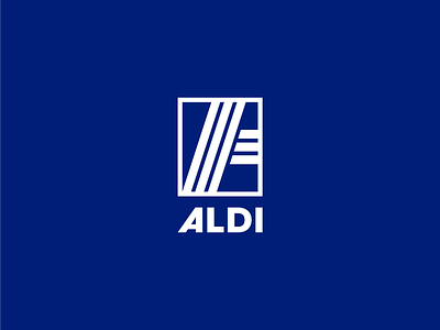 Aldi Logo Redesign aldi brand brand identity branding concept exploration figma grocery logo mark minimal redesign store