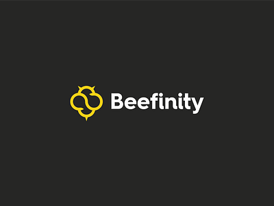 Beefinity bee brand brand identity branding concept exploration figma infinity logo logotype