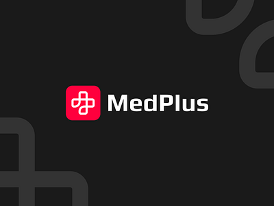 MedPlus brand brand identity branding concept cross exploration figma hospital logo medical medical app minimal plus