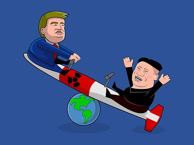 Ruled By Children childish children donaldtrump jong un kimjongun missile nuclear nuke trump war world