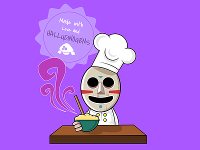 The Shaman bakery cake character delicious hallucinogens inkscape mask shaman