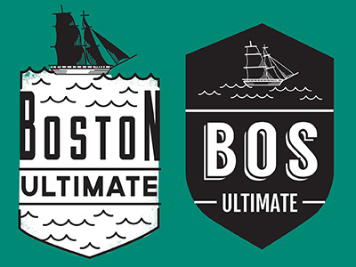 Boston Women's Masters Ultimate badge boston drawing illustration ship sports vector