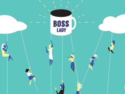 Boss Lady boss competition drawing feminism illustration lady vector workplace