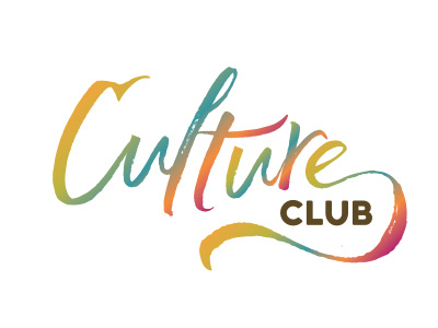 Culture Club branding culture logo logotype script typography