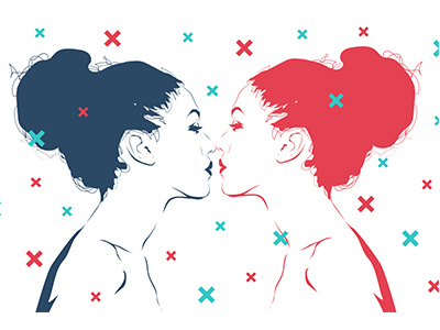 Girls & Sex design girl illustrated illustration portrait profile sexuality