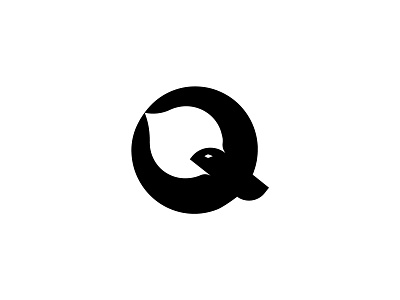 Q Letter + Eagle + Fire