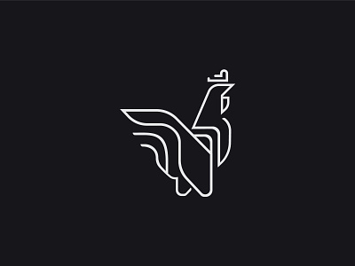 Rooster logo royal