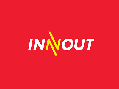 In-N-Out Concept - Logo branding fast food logo