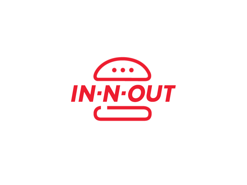 In-N-Out Concept - Icons branding fast food icons logo
