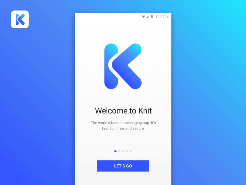 Knit Onboarding Motion animation motion graphics onboarding uiux