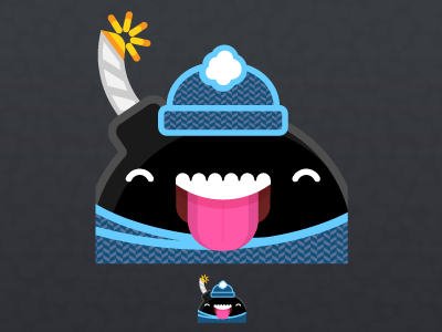 101716 GBDWC Bomb Emote bomb emoji emote giant bomb hat scarf