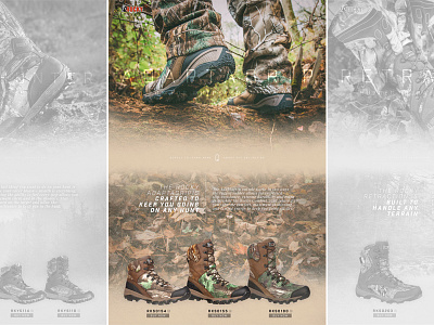 Rocky | Landing Page Concept footwear landing page outdoor rocky web