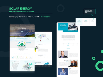 UX, UI and Case Study - Solar Project