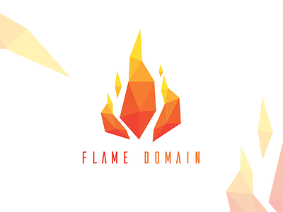 Flamedomain Logo adobe dheerajsorbit domain fire flame illustration logo orange origami