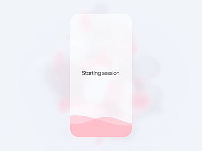 Meditation app concept animation app design clean ui interaction interaction design meditation mobile app ui visual design waves