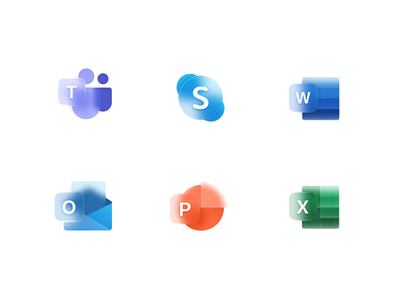 Glassy Icons - Microsoft Office by Rohith on Dribbble